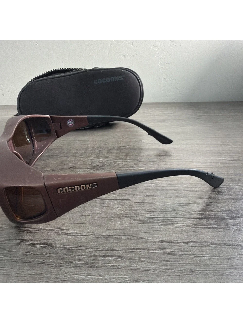 COCOONS C409A SlimLine Brown Fit Over Eyeglasses Sunglasses FRAMES ONLY